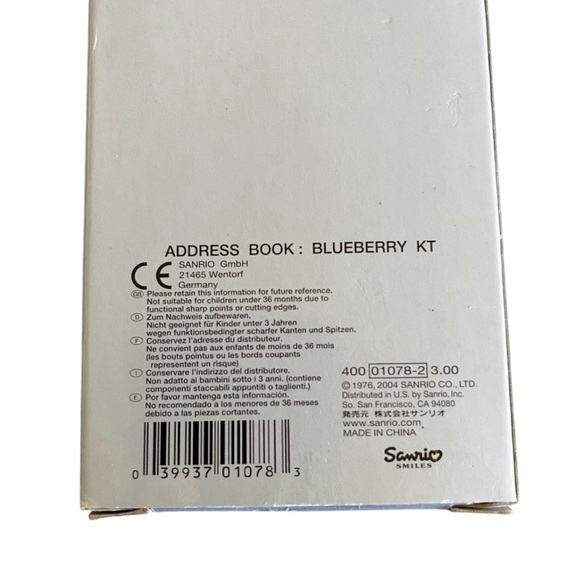 Sanrio Hello Kitty Blueberries Vintage 2004 Phone Book HTF - Picture 3 of 6
